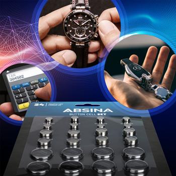 Preview: Knopfzellen-Batterie-Set Lithium & Alkaline - 24 Stück, 8 Typen für Uhren, Spielzeug, Fernbedienungen - AG1, AG3, AG4, AG10, AG13, CR2016, CR2025, CR2032