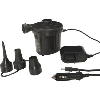 Preview: Praktische Elektrische Luftpumpe mit 3 Luftdüsen und Kompressor, 12 V / 230 V, 50 W, für schnelles Aufpumpen von Bällen, Schlauchbooten, Luftmatratzen