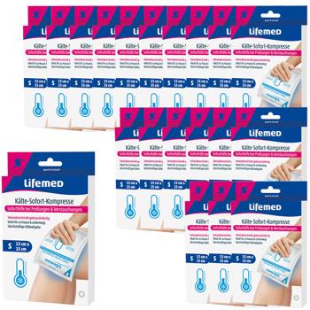 Sofort-Kältekompresse 20er-Set - Ideal für Reisen & Sport - Kühlt Verletzungen, Zahnschmerzen & Insektenstiche - 15x13cm - Einweg