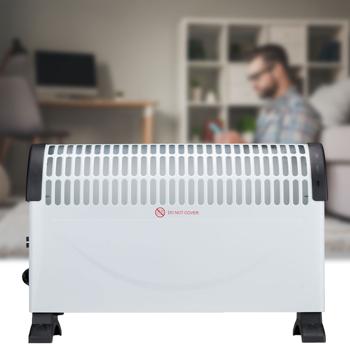 Konvektor Heizung 1500W, mit Überhitzungsschutz, GS-zertifiziert, weiss/schwarz. Elektro-Heizkörper für schnelle Wärme, sicher & zuverlässig