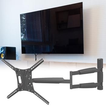 Robuste, universelle TV-Wandhalterung, 13-86’’, bis 60 kg, einfache Installation, voll beweglich aus ABS und Stahl
