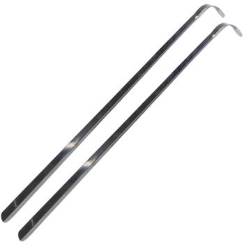 2er-Set Schuhlöffel Edelstahl - 51cm Lang Rückenschonend Schuhanzieher - Robust Handgerecht Leicht zu reinigen - Für Halbschuhe Stiefeletten