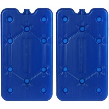 2er-Set Kühlakku - 400ml Volumen, HDPE, wiederverwendbar - ideal für Kühlbox, Kühltasche - bis zu 8h Kühlung für Lebensmittel & Getränke
