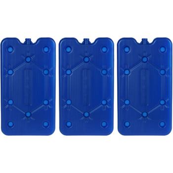 3er-Set Kühlakku 400ml - Ideal für Kühlbox Kühltasche Camping - Hält Speisen/Getränke bis 8 Std. kühl - Wiederverwendbar HDPE - 25x14x1.5 cm
