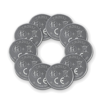 CR2032 Lithium-Knopfzellen (10er-Set), 3V – Powerpack für Autoschlüssel, Uhren & Smart Home Geräte – Langlebige Batterien