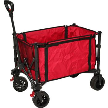 Preview: Faltbarer Bollerwagen 80kg mit Stahlrahmen – Robuster Transporthelfer mit schwenkbaren Rädern für Strand, Park & Familienausflüge