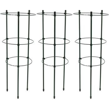 3er-Set Stabile Pflanzenstütze, rund, 45 x Ø 18 cm, für kletternde Pflanzen & Blumen, Robuste Rankhilfe für Garten, Balkon & Zimmerpflanzen