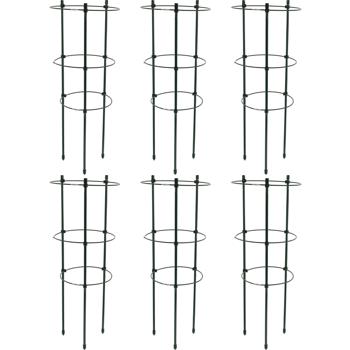 6er-Set Stabile Pflanzenstütze, rund, 45 x Ø 18 cm, für kletternde Pflanzen & Blumen, Robuste Rankhilfe für Garten, Balkon & Zimmerpflanzen
