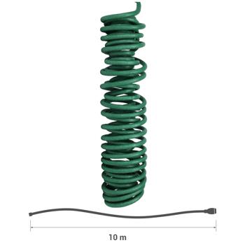 Preview: Blumendraht Soft 10m - sichert Pflanzenwachstum, verhindert Umknicken langer Stängel - witterungsbeständig, PE-Schaum-Überzug, Ø 1mm Eisendraht, grün