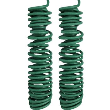 2er-Set Blumendraht Soft 10m - Pflanzenfixierung, Zaunbau, Basteln - Robuster, witterungsbeständiger Eisendraht Ø 1mm mit PE-Schaumüberzug - Grün