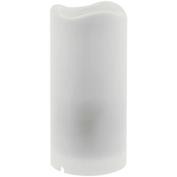 Preview: Dekorative LED-Projektor Kerze: 12 Motive, 7x15cm, weiss – atmosphärische Lichtprojektion und Lichteffekte für Decken und Wände