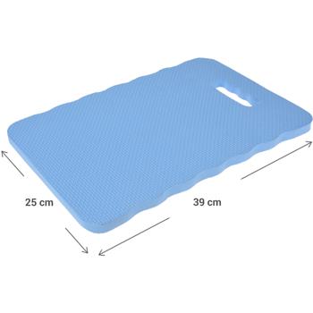 Preview: Kniekissen & Sitzkissen - Robustes Knieschutzpolster - Optimal für Gartenarbeit, Reparaturen, Fliesenlegen - Wasserdicht, rutschfest, mit Griff - 39x25.5x1.5 cm