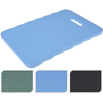 Preview: 2er-Set Kniekissen & Sitzkissen - Ideal für Gartenarbeit & Fliesenlegen - Robustes wasserdichtes Knieschutzpolster mit Griff - 39x25.5x1.5 cm