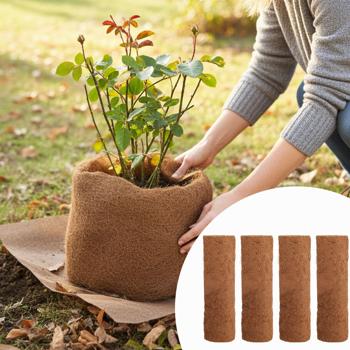 4er-Set Kokos Pflanzenschutzmatte (150x50cm): Effektiver Schutz vor Unkraut, Frost & Austrocknung, umweltfreundlich & ideal für Beete, Töpfe & Hochbeete