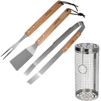 Grillmeister-Set mit Grillkorb & Grillbesteck: Ihre Helfer für die nächste Gartenparty oder das nächste Camping-Abenteuer
