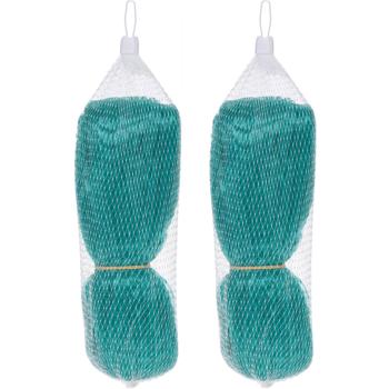 2er-Set Gartennetz – Engmaschig 15x15mm, 4x5m – Vogelschutz für Obstbäume, Beete & Teich – Robustes Polypropylen-Material, grün