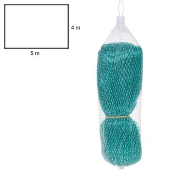 Preview: 2er-Set Gartennetz – Engmaschig 15x15mm, 4x5m – Vogelschutz für Obstbäume, Beete & Teich – Robustes Polypropylen-Material, grün