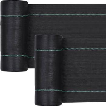 2er-Set Reissfeste Anti Unkraut Folie, 1 x 10 m, wasserdurchlässig & UV-beständig, für Beete & Wege, dauerhafter Schutz vor Unkrautwuchs