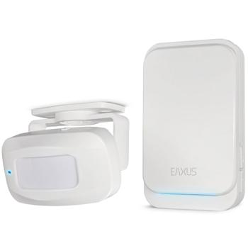 Preview: Kabellose Funk Türklingel & Durchgangsmelder mit PIR-Sensor, IP44, 36 Klingeltöne, weiss: für mehr Sicherheit & Komfort