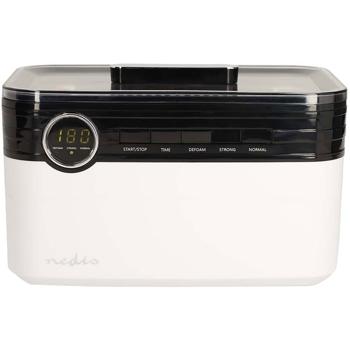 Preview: Professioneller Ultraschallreiniger 1800ml: 43kHz, 3 Reinigungsmodi, weiss-schwarz – leistungsstarkes Ultraschallbad für perfekte Ergebnisse