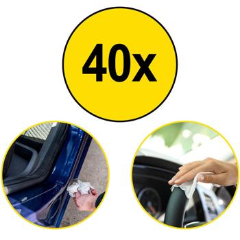 Preview: Dunlop Auto Allzwecktücher 40 Stück - schnelle & mühelose Innenraum-Reinigung - entfernen hartnäckige Verschmutzungen - für Sauberkeit & Glanz