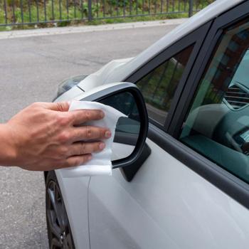 Preview: Auto Scheibenreinigungstücher 40 Tücher - streifenlose Fensterreiniger für PKW/SUV - schnell, einfach, sauber - entfernt Schmutz ohne Rückstände