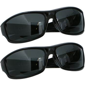 2er-Set Autofahrer Sonnenbrille - polarisiert & blendfrei - UVA- & UVB-Schutz - optimale Sicht bei jeder Fahrt - inkl. Aufbewahrungsbeutel