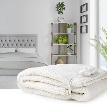 Kuscheliges Wärmeunterbett – elektrische Heizdecke 150 x 80 cm mit Überhitzungsschutz, 3 Wärmestufen & schnellem Aufheizen