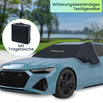 Preview: 3er-Set Autoscheibenabdeckung - Seitenscheibenschutz, Magnet-Befestigung, universell passend - 270x94 cm - Winter & Sommer UV-Schutz