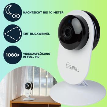 Preview: 2er-Set Hochauflösende Full-HD-IP-Überwachungskamera mit, Nachtsicht. Bewegungserkennung & Zwei-Wege-Audio, Überwachung für Ihr Zuhause & Büro