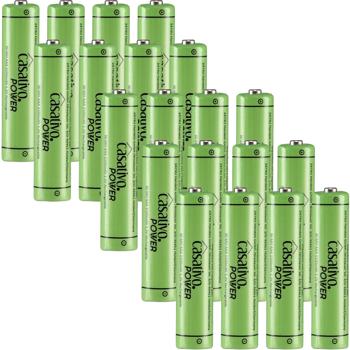AAA Akkus 1100 mAh im 20er Pack mit Case – Wiederaufladbar, Stark & Universell einsetzbar für viele Geräte