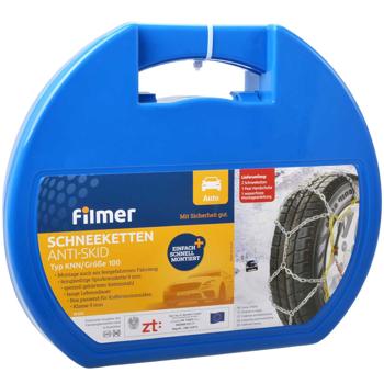 Preview: Schneeketten 9mm - Schnelle Montage, sicherer Halt auf Schnee - Für 14-18 Zoll Reifen, TÜV Austria/GS Ö-Norm zertifiziert, 175-245 mm Breite