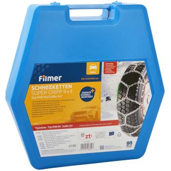 Preview: Schneeketten 16mm - Super-Gripp 4x4 für beste Traktion & höchste Sicherheit auf Schnee - Passend für 15