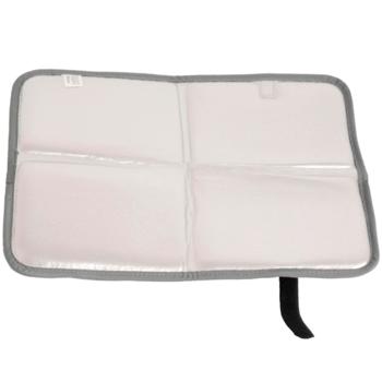 Preview: 2er-Set Thermositzkissen - Wasserdicht & Faltbar für Stadion, Camping, Wandern - Thermositzunterlage mit Klettverschluss - Grau