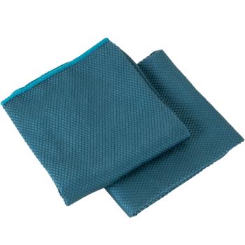 2er-Set Mikrofaser-Fensterpoliertuch - Streifenfreies Reinigen für glasklare Fenster & Spiegel - 65x45 cm - Putztücher für Glasfronten & Oberflächen