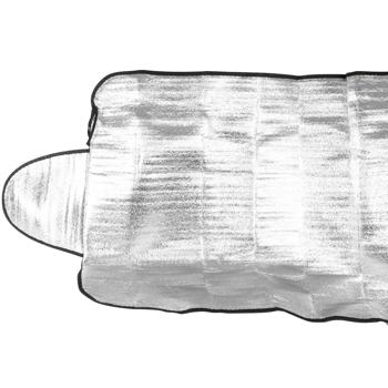 Preview: Windschutzscheibenabdeckung mit Laschen - Ganzjahresschutz vor Eis, Frost, Schnee & Hitze - faltbar 200x70 cm - für PKW, SUV