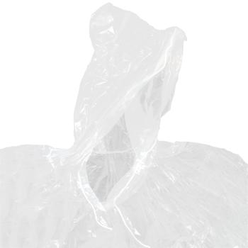 4er-Set Regenponcho mit Kapuze & Ärmeln, transparent - Optimaler Regenschutz für Alltag, Festivals Wandern und Notfälle