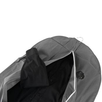 Preview: 12er-Set Kleiderschutzhülle mit Reissverschluss - Staub- & knitterfreie Aufbewahrung von Textilien - 137x60 cm grau - Ideal für Reisen & Kleiderschrank