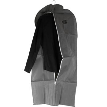 Preview: 12er-Set Kleiderschutzhülle mit Reissverschluss - Staub- & knitterfreie Aufbewahrung von Textilien - 137x60 cm grau - Ideal für Reisen & Kleiderschrank