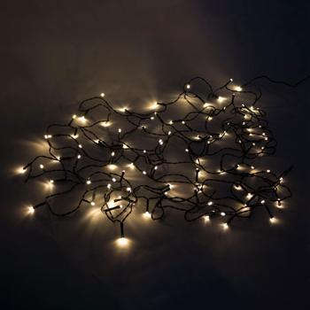 Preview: 2er-Set LED Lichterkette - warmweiss 100 LEDs, 8 Lichtmodi - 11,2m, IP44 Spritzwassergeschützt für Garten, Terrasse, Balkon & Weihnachtsdeko