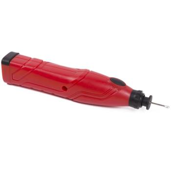 Preview: Gravurset 13-teilig - 13.000 U/min für präzise Gravuren - inkl. 10 Aufsätze, 2 Schablonen & Aufbewahrungsbox - für Holz, Keramik, Glas, Leder, Metall