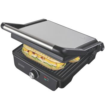 Preview: Kontaktgrill für Panini, Toasts, Steaks, Fisch und Gemüse, 2000 Watt