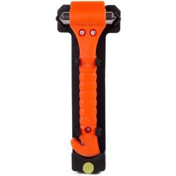 Preview: Auto Notfallhammer mit Gurtschneider und Halterung