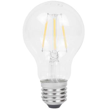 Preview: 3er-Set LED-Filament-Lampe A60 - 360° warm-weisse Beleuchtung für entspannte Atmosphäre - E27-Fassung - 4W, 400lm, 2500K - Dimmbar & energieeffizient