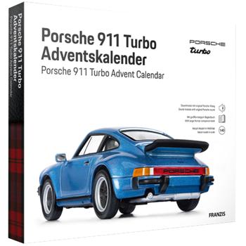 Adventskalender, Modellauto Porsche 911 Turbo, Begleitbuch, Massstab 1:43