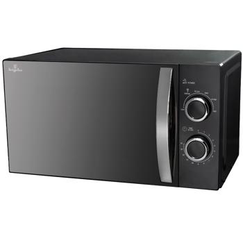 Preview: Mikrowelle mit Grillfunktion (20 L, 700W) – Moderner Mikrowellenherd, Auftau-Funktion, matt-schwarz, 6 Stufen