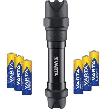 Varta LED-Taschenlampe Indestructible F30 Pro - 650lm-Leuchtweite 279m - IP67 wasserdicht-stossfest IK08 - Inkl. Batterien - 75h Leuchtdauer