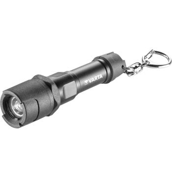 Preview: Varta Schlüsselanhänger LED-Taschenlampe Indestructible - extrem robust, langlebig, 9m Fallschutz, IPX4 - 12lm, 10m Leuchtweite, inkl. Batterie