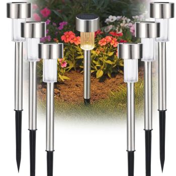 Solar-Wegeleuchten 6er-Set mit Erdspiess & Dämmerungssensor – Edle, wetterfeste Gartenleuchten für sichere Wege & stilvolle Akzente