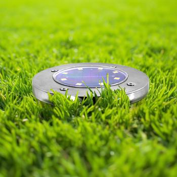 Preview: Edles 4er-Set Solar-Bodenstrahler 200lm IP44 mit Erdspiess: Helle Aussenleuchte für Garten & Weg – Schaffen Sie Sicherheit & Lichtakzente